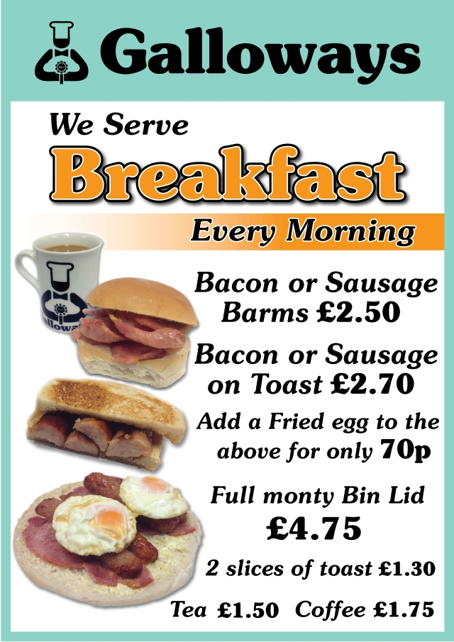 We Serve Breakfast Every Morning